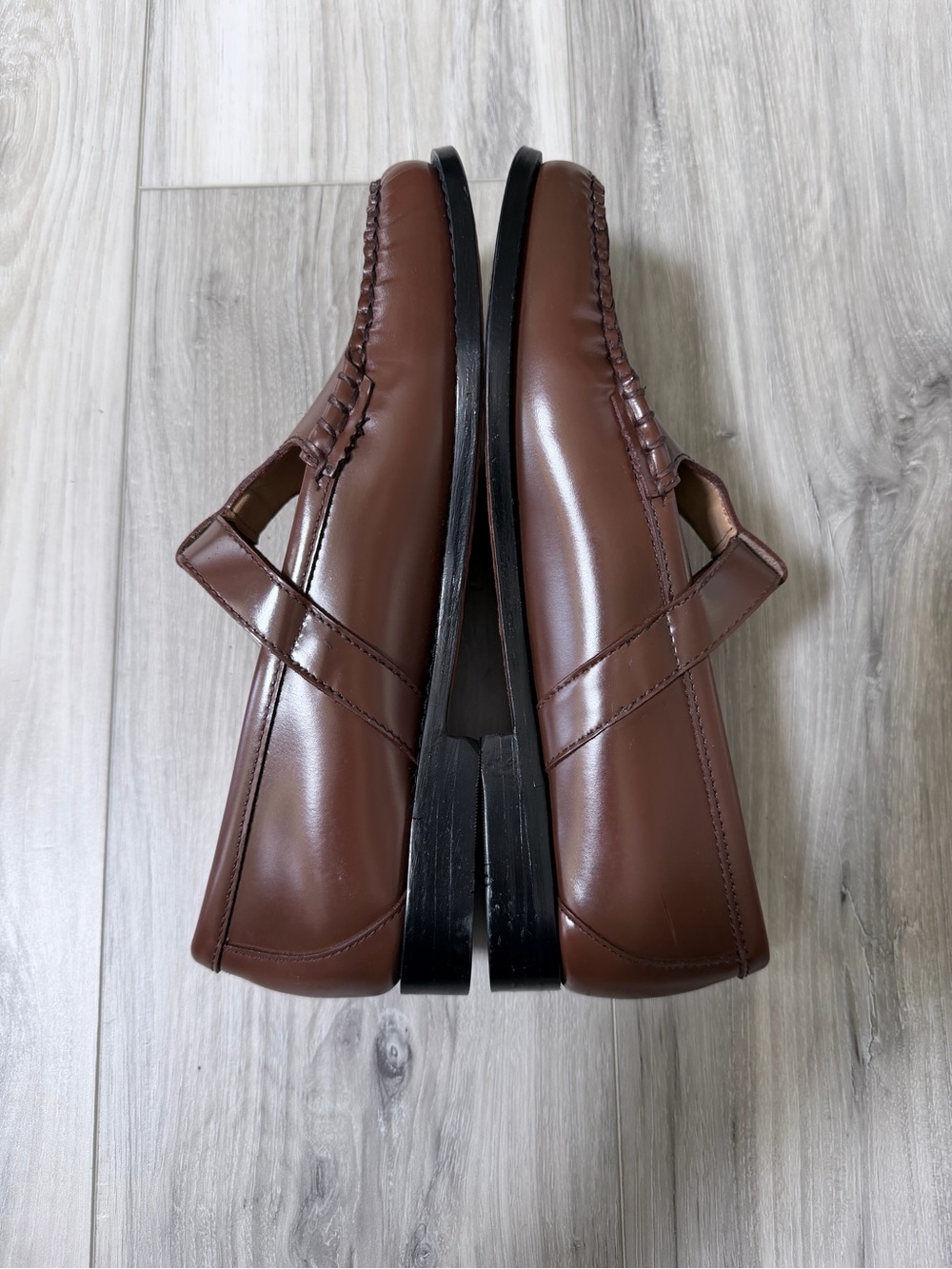 G.H. Bass Weejuns Mary Jane Leather Loafers Brown Women’s 8.5 NWOB - Picture 7 of 10